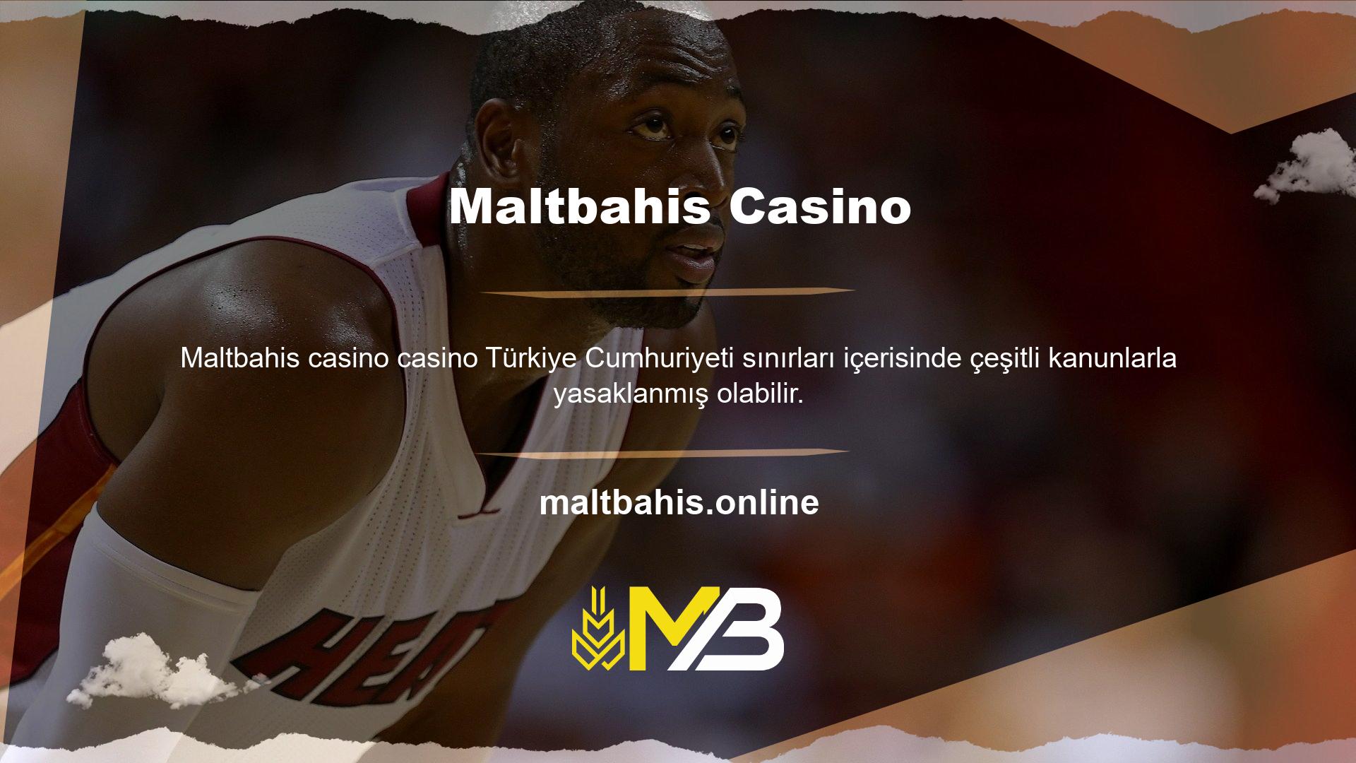 Tüm casino sitelerinde olduğu gibi Maltbahis casino oynamak bu yasalardan dolayı BTK'nın başarısız olmasına neden olabilir